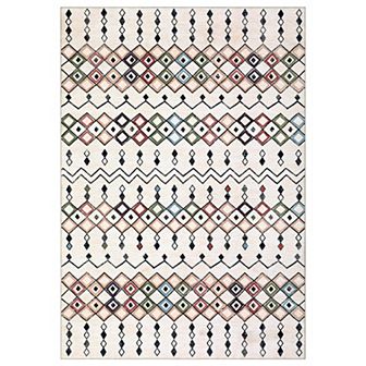 Garvee Bohemian Farmhouse Area Rug Vintage Washable Indoor Floor Cover Mat for Home Office