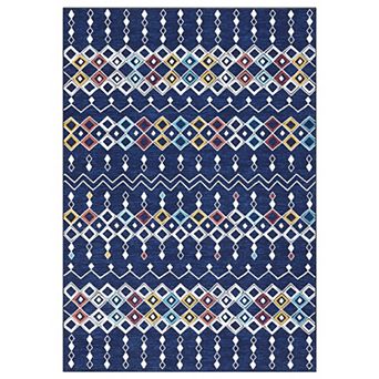 Garvee Bohemian Farmhouse Area Rug Vintage Washable Indoor Floor Cover Mat for Home Office