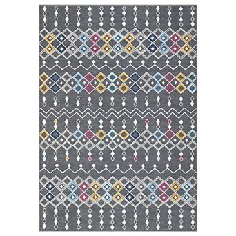 Garvee Bohemian Farmhouse Area Rug Vintage Washable Indoor Floor Cover Mat for Home Office