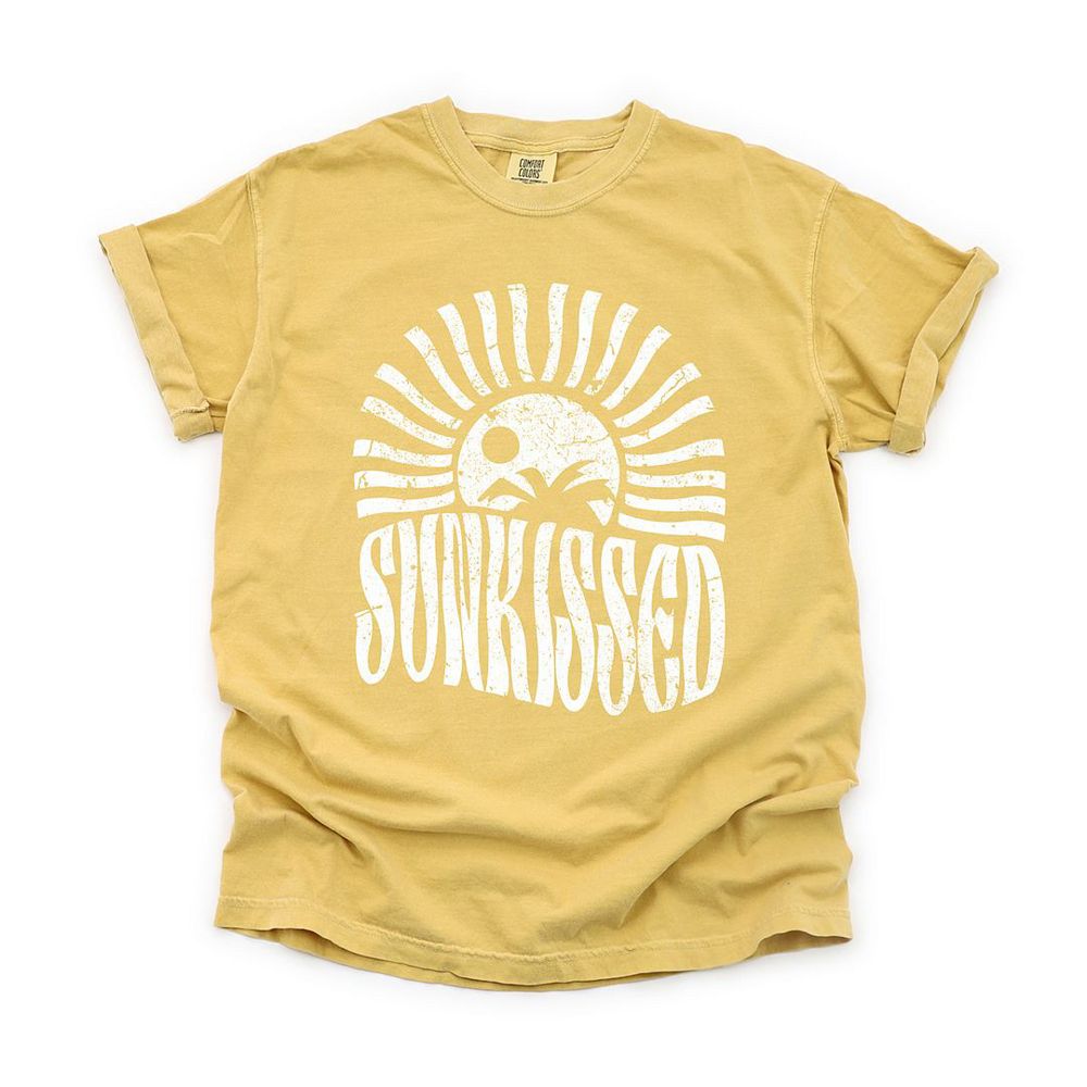 Sunkissed Rays Distressed Garment Dyed Tees