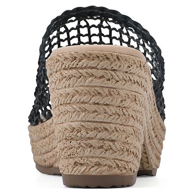 Cliffs by White Mountain Biankka Women's Platform Woven Slide Sandals