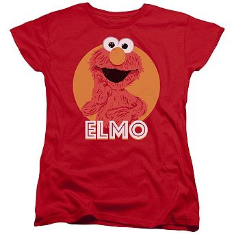 Sesame Street Elmo Scribble Short Sleeve Womens Tee