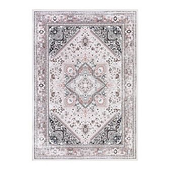 Garvee Modern Boho Floral Rug Machine Washable Vintage Throw Carpet