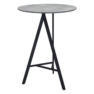 Zuo Modern Metz Round Gray Bar Table