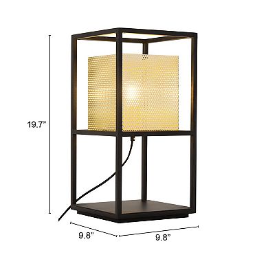 Zuo Modern Yves Gold & Black Table Lamp