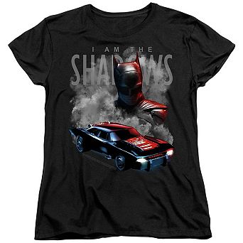 The Batman (2022) Batman and Batmobile Short Sleeve Women´s T-Shirt