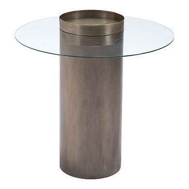 Zuo Modern Emi Antique Bronze End Table