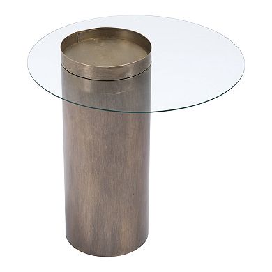 Zuo Modern Emi Antique Bronze End Table