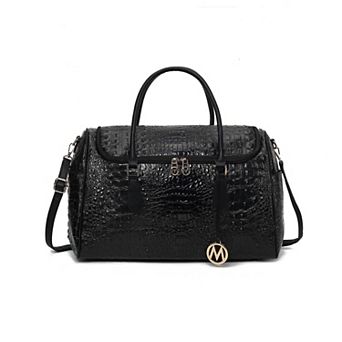Mkf Collection Rina Crocodile Embossed Women’s Duffle Bag By Mia K