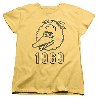 Sesame Street Big Bird 1969 Short Sleeve Women´s Tee