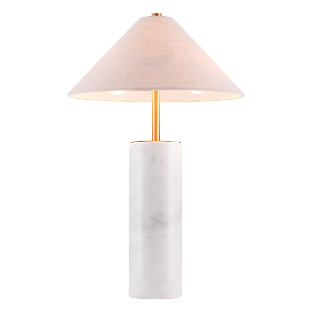 Zuo Modern Ciara Beige & White Table Lamp