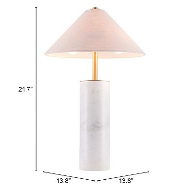 Zuo Modern Ciara Beige & White Table Lamp