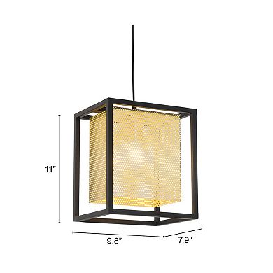 Zuo Modern Yves Gold & Black Ceiling Lamp