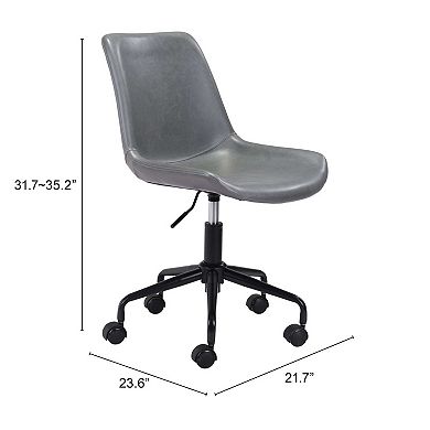Zuo Modern Byron Gray Office Chair