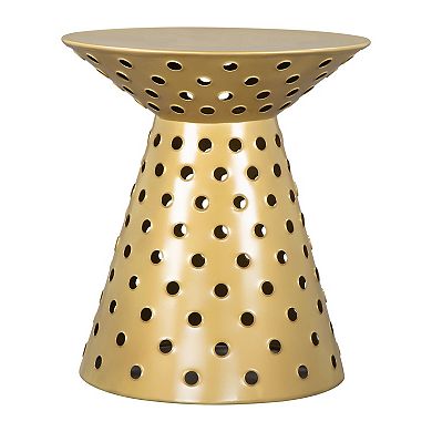 Zuo Modern Proton Gold Tone Side Table