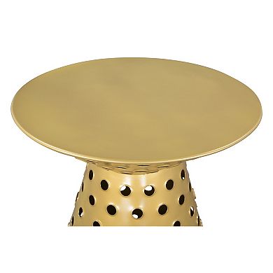 Zuo Modern Proton Gold Tone Side Table