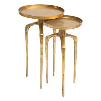 Zuo Modern Como Antique Gold Accent Table Set