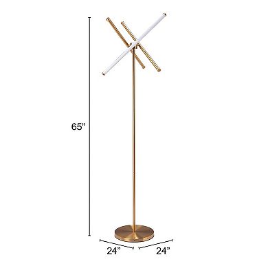 Zuo Modern Garza Brass Floor Lamp