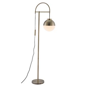 Zuo Modern Waterloo White & Bronze Floor Lamp