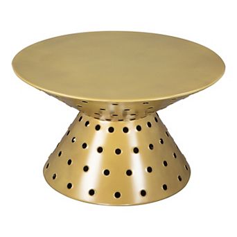 Zuo Modern Electron Gold Tone Coffee Table