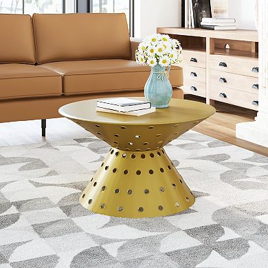 Zuo Modern Electron Gold Tone Coffee Table