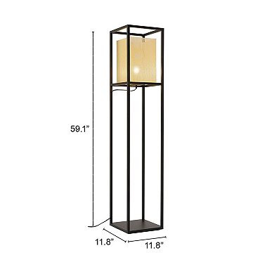 Zuo Modern Yves Gold & Black Floor Lamp