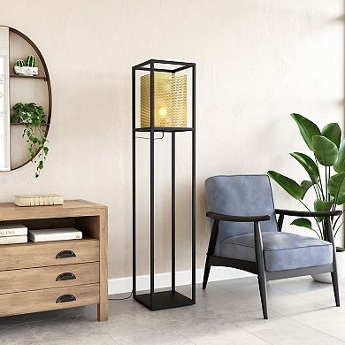 Zuo Modern Yves Gold & Black Floor Lamp