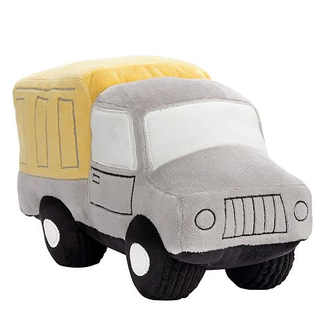 Детские мягкие игрушки Bedtime Originals Construction Zone Plush Dump Truck Stuffed Toy - Gray/yellow