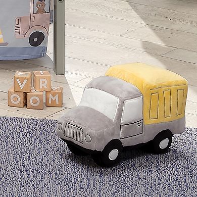 Bedtime Originals Construction Zone Plush Dump Truck Stuffed Toy - Gray/yellow