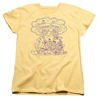 Sesame Street Simple Street Short Sleeve Womens Tee
