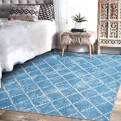 Garvee Machine Washable Geometric Area & Modern Throw Rug for Home Decor