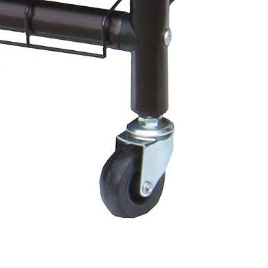 Bronze Laundry Hamper Cart With 2 Black Sorter Bags