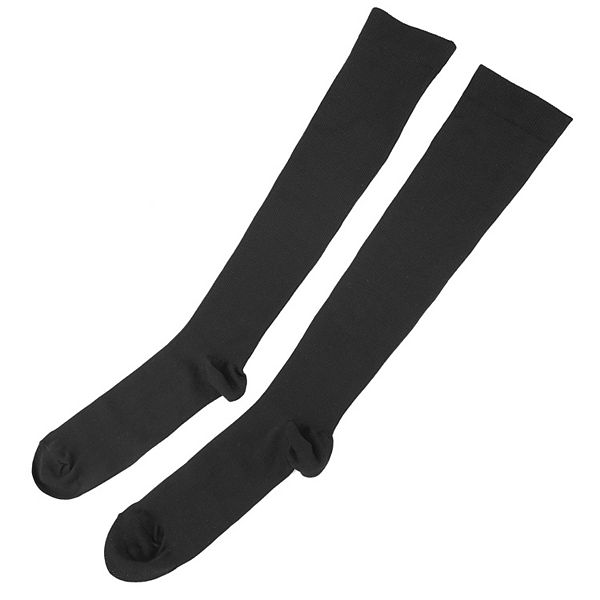 Black, Compression Socks 15-20 Mmhg Graduated Support For Sports And ...