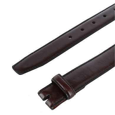 Trafalgar Pebble Grain Leather No Buckle Harness Belt Strap
