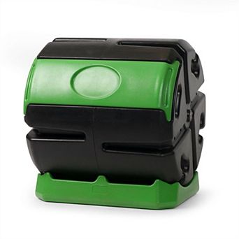 Recycled Plastic 5-cubic Ft Compost Bin Home Garden Rolling Composter