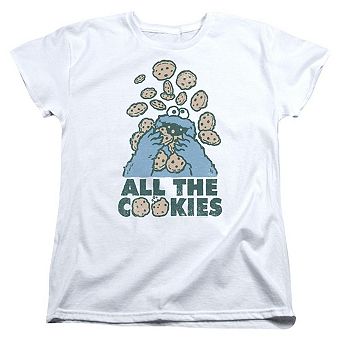 Sesame Street All The Cookies Short Sleeve Women´s Tee