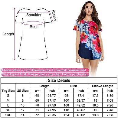 Women's, Casual Loose Fit Summer Short Sleeve T Shirts
