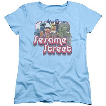 Sesame Street Groovy Group Short Sleeve Womens Tee
