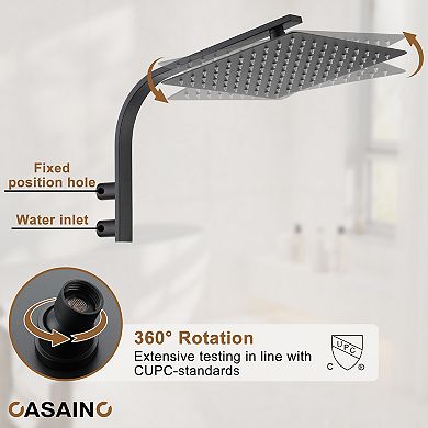 Casainc 2-function Single Handle 1-spray Tub And Shower Faucet 1.8 Gpm