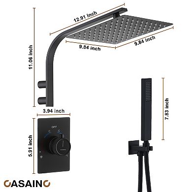Casainc 2-function Single Handle 1-spray Tub And Shower Faucet 1.8 Gpm