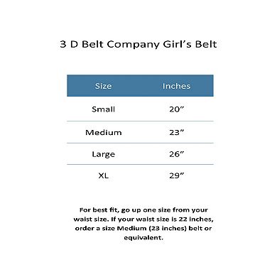 3 D Belt Company Girl's Lace Look Belt