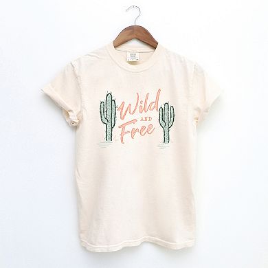 Wild And Free Cactus Garment Dyed Tees