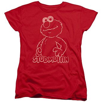 Sesame Street Studmuffin Short Sleeve Womens Tee
