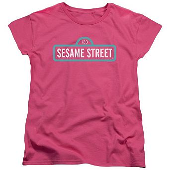 Sesame Street Alt Logo Short Sleeve Womens Tee