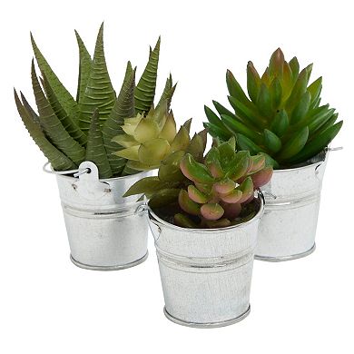 24 Pack Mini Metal Buckets with Handles for Party Favors, Pails, 2 x 2 In
