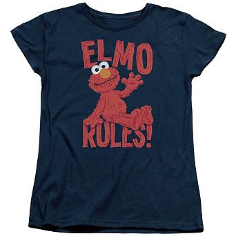 Sesame Street Elmo Rules Short Sleeve Women´s Tee