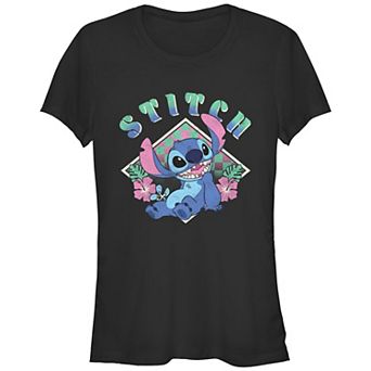 Disney's Lilo & Stitch Juniors' Happy Sitting Stitch Graphic Tee