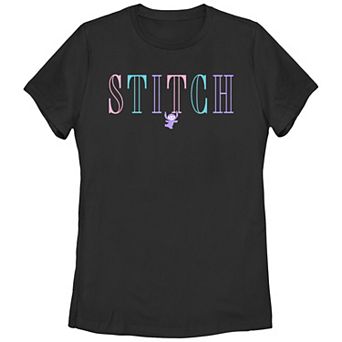 Disney's Lilo & Stitch Juniors' Name Sign Stitch Graphic Tee