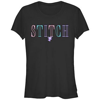 Disney's Lilo & Stitch Juniors' Name Sign Stitch Graphic Tee