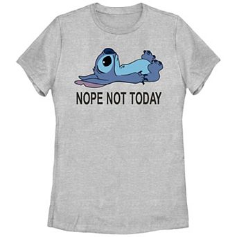 Disney's Lilo & Stitch Juniors' Nope Not Today Stitch Graphic Tee
